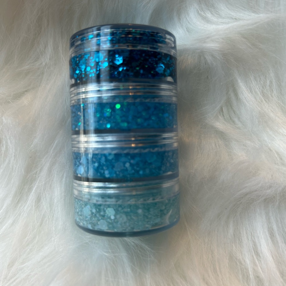 Glitter hair gel stacks!!